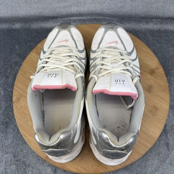 Nike Air Max Moto+ 7 Shoes Womens Size 10 White Pink Silver Athletic Running - Picture 5 of 10